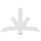 Ekena Millwork Alberta Architectural Grade PVC Gable Bracket, 60"W x 37 1/2"H x 2"D x 6"F, 15/12 Pitch GBP060X38X0206ALB00 - alternate 5